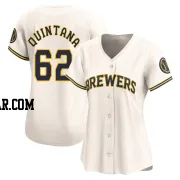 Jose Quintana Women's Milwaukee Brewers Cream Limited Home Jersey