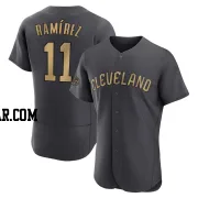 Jose Ramirez Men's Cleveland Guardians Charcoal Game Authentic 2022 All-Star Jersey