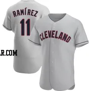 Jose Ramirez Men's Cleveland Guardians Gray Authentic Road Jersey