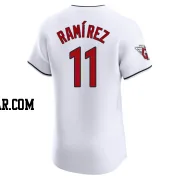 Jose Ramirez Men's Cleveland Guardians White Elite Home Jersey