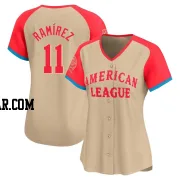 Jose Ramirez Women's Cleveland Guardians Cream Limited American League 2024 All-Star Game Jersey