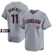 Jose Ramirez Youth Cleveland Guardians Gray Limited Road Jersey