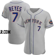 Jose Reyes Men's New York Mets Gray Authentic Road Jersey