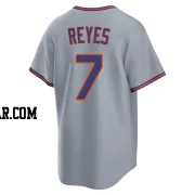Jose Reyes Men's New York Mets Gray Replica Away 2.0 Jersey