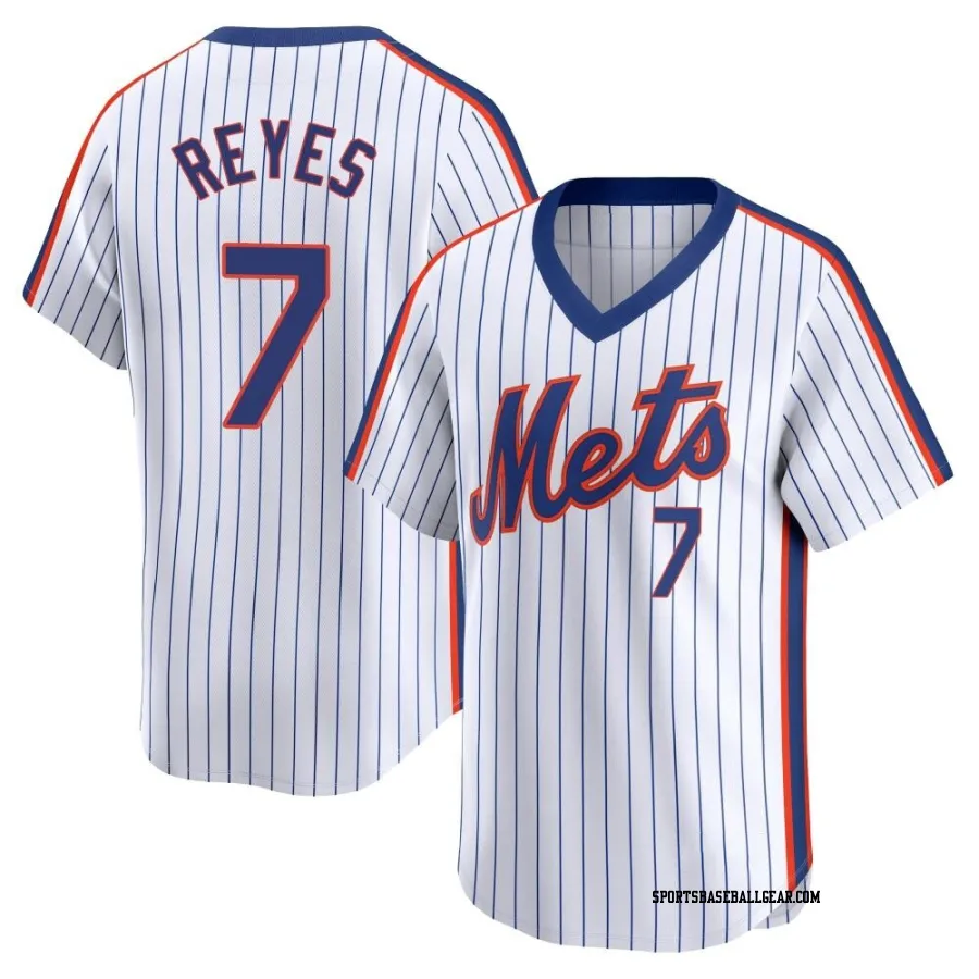 Jose Reyes Men's New York Mets White Limited Cooperstown Collection Jersey