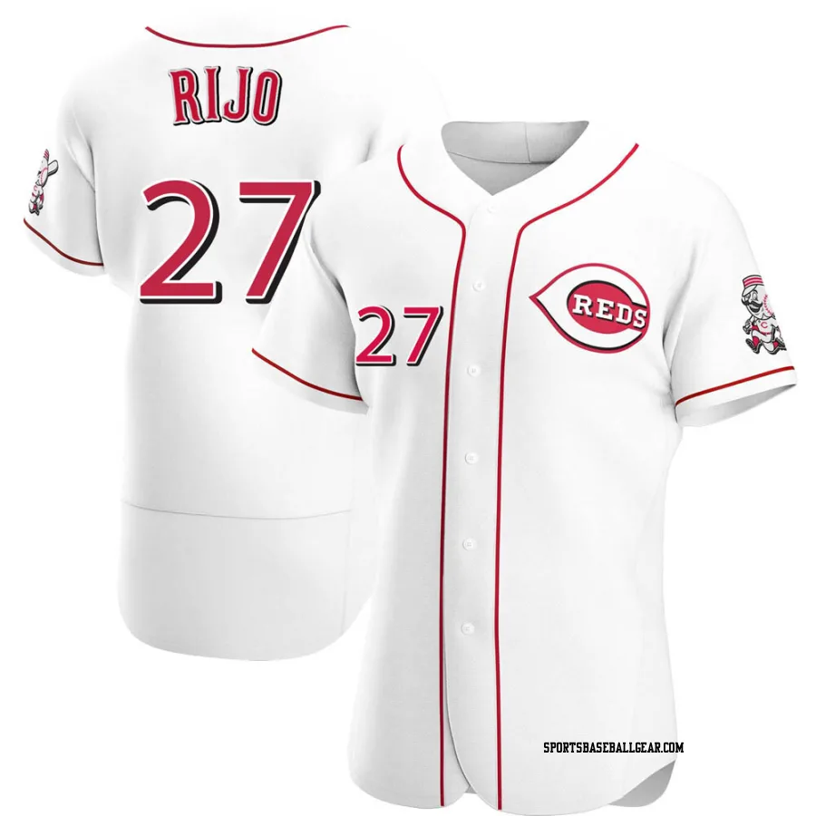 Jose Rijo Men's Cincinnati Reds White Authentic Home Jersey