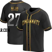 Jose Rijo Youth Cincinnati Reds Black Golden Replica Alternate Jersey