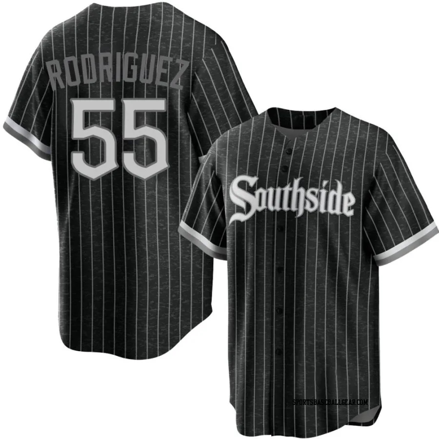 Jose Rodriguez Men's Chicago White Sox Black Replica 2021 City Connect Jersey