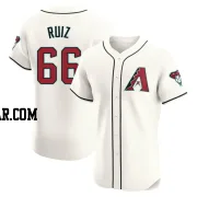 Jose Ruiz Men's Arizona Diamondbacks Cream Elite Home Jersey