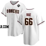 Jose Ruiz Men's Arizona Diamondbacks White Replica Home 2023 World Series Jersey