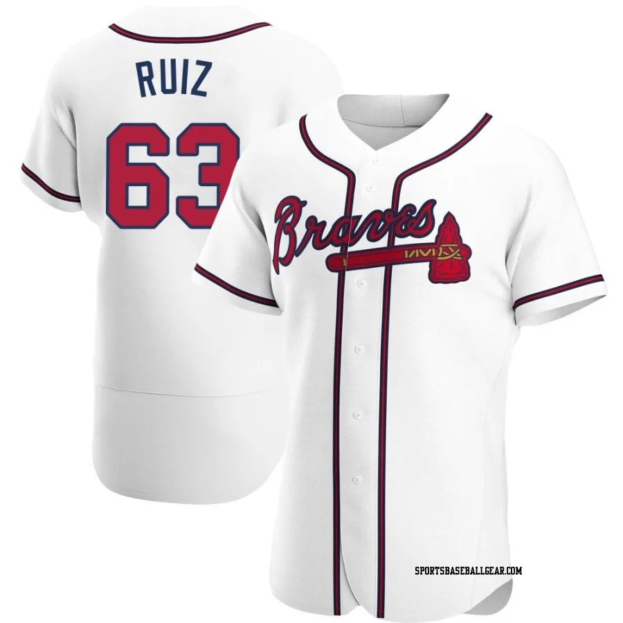 Jose Ruiz Men's Atlanta Braves White Authentic Home Jersey