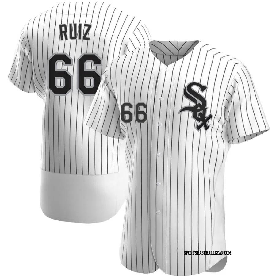 Jose Ruiz Men's Chicago White Sox White Authentic Home Jersey