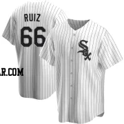 Jose Ruiz Men's Chicago White Sox White Replica Home Jersey