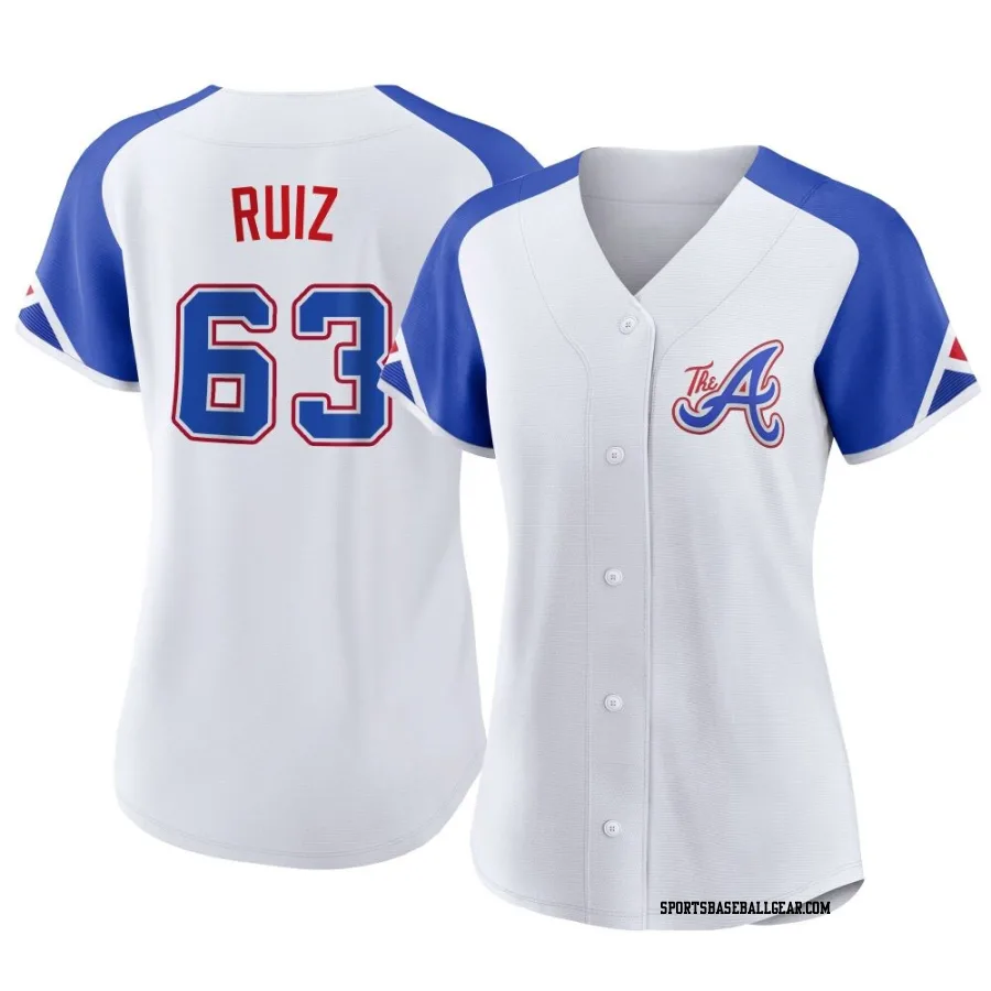 Jose Ruiz Women's Atlanta Braves White Authentic 2023 City Connect Jersey