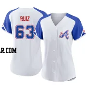 Jose Ruiz Women's Atlanta Braves White Replica 2023 City Connect Jersey