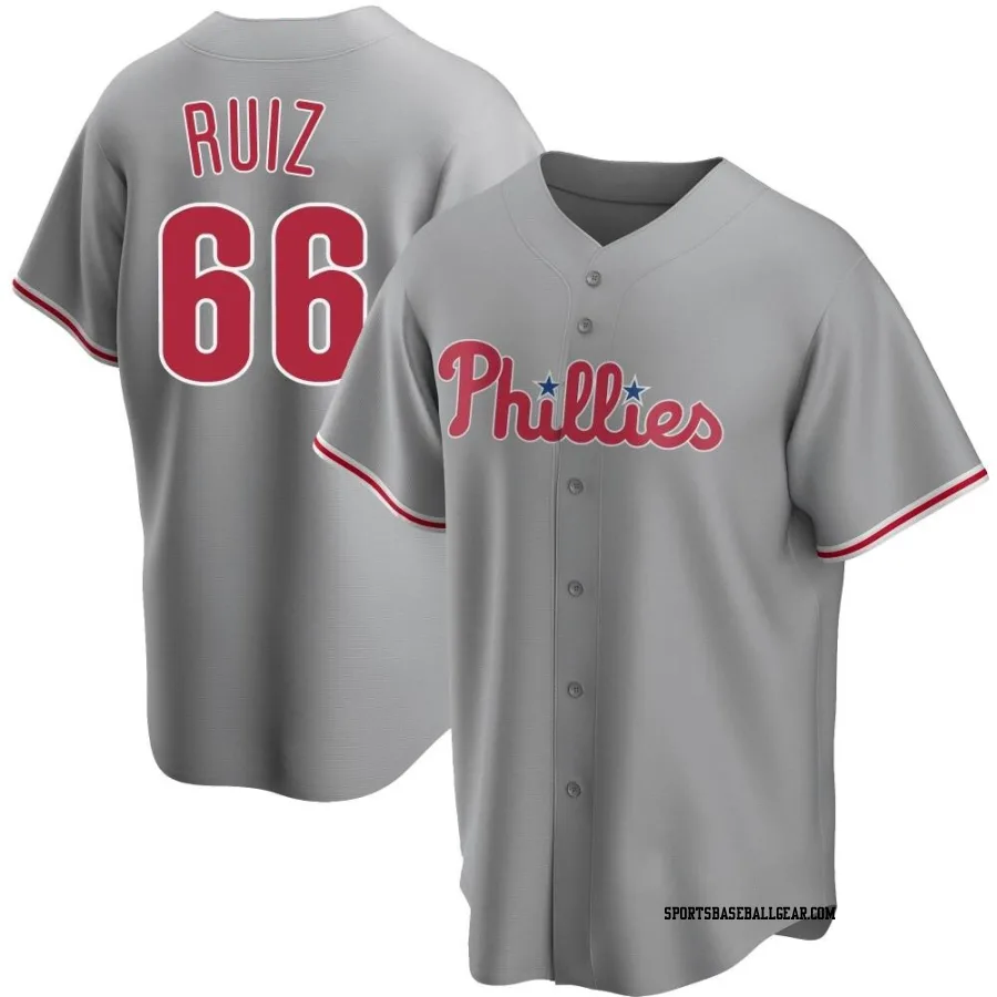 Jose Ruiz Youth Philadelphia Phillies Gray Replica Road Jersey