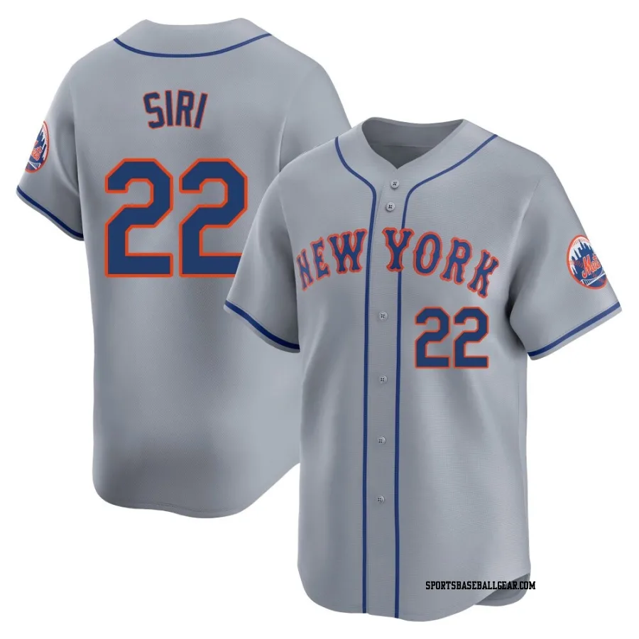 Jose Siri Men's New York Mets Gray Limited Away Jersey