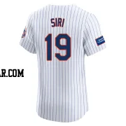 Jose Siri Men's New York Mets White Elite Home Patch Jersey