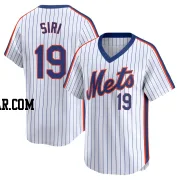 Jose Siri Men's New York Mets White Limited Cooperstown Collection Jersey