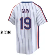 Jose Siri Men's New York Mets White Limited Cooperstown Collection Jersey