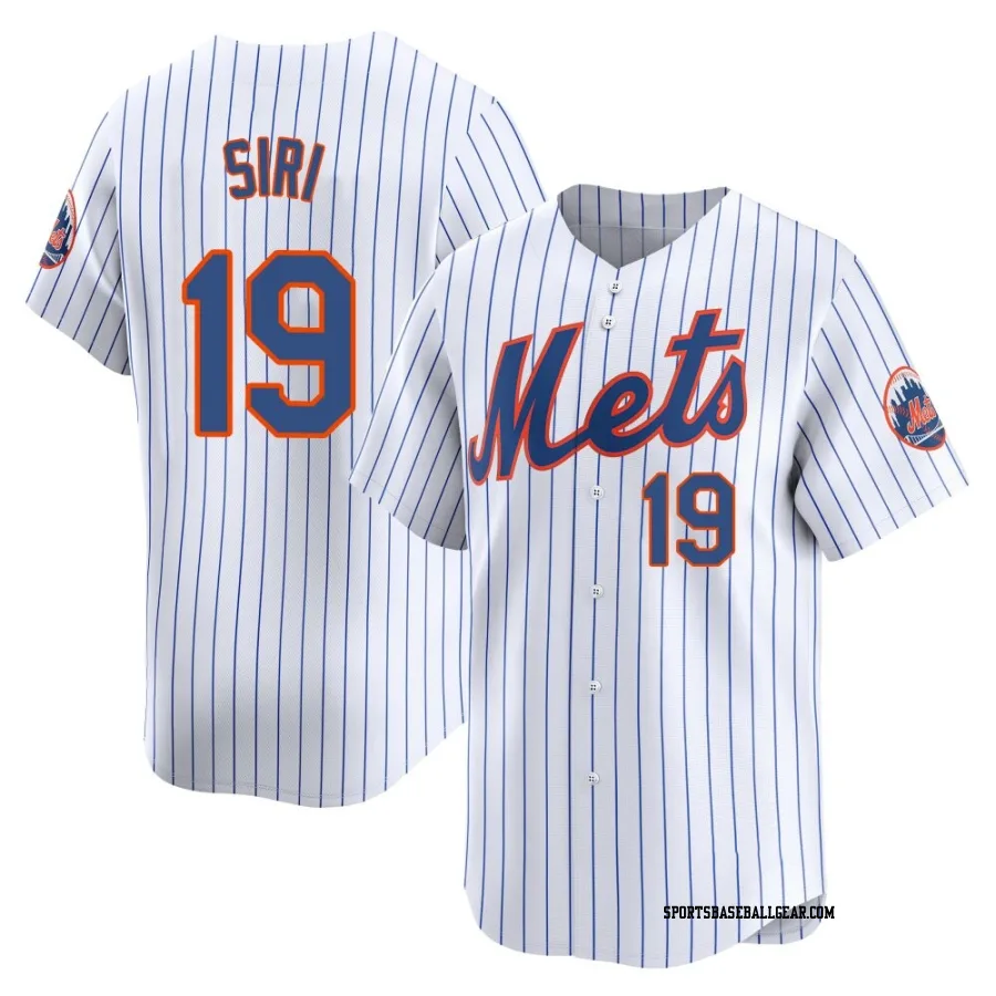 Jose Siri Men's New York Mets White Limited Home Jersey