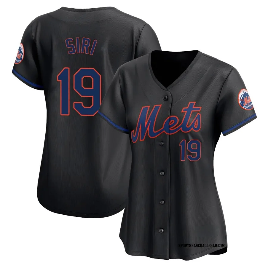 Jose Siri Women's New York Mets Black Limited Alternate Jersey