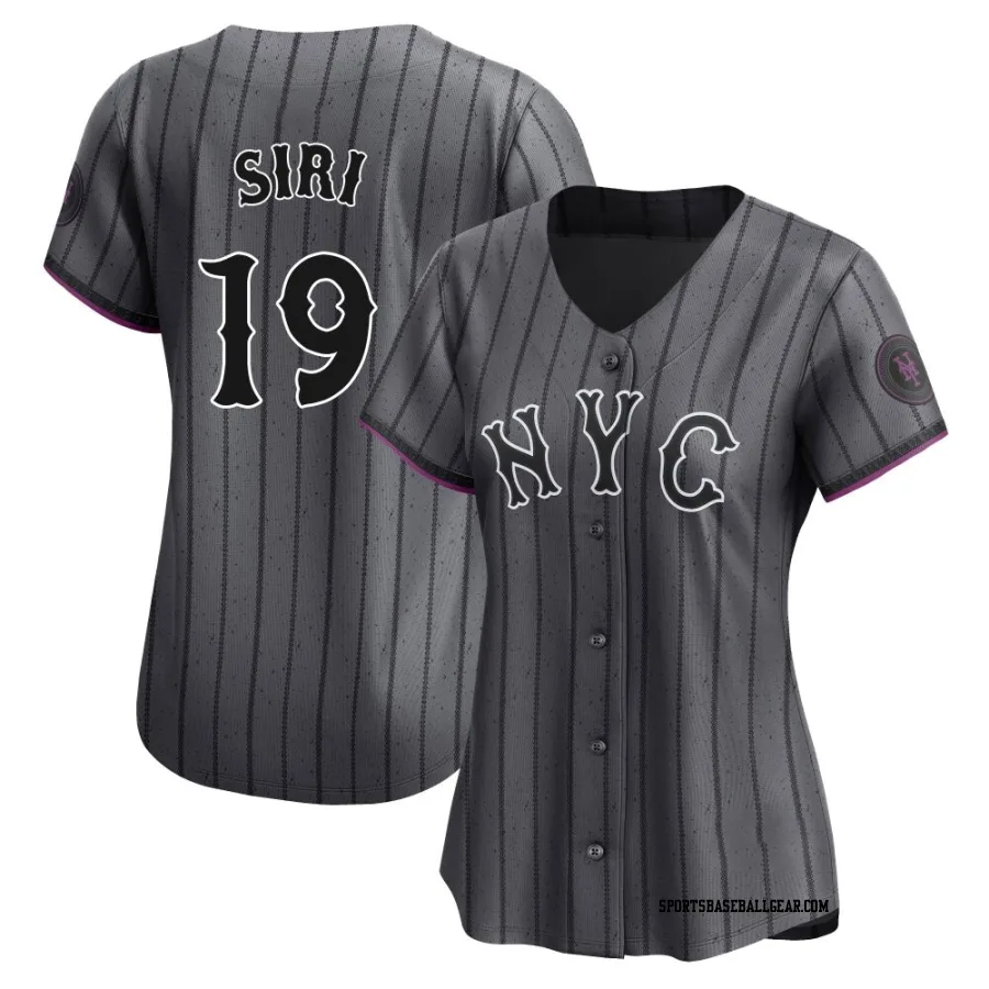 Jose Siri Women's New York Mets Limited Graphite 2024 City Connect Jersey