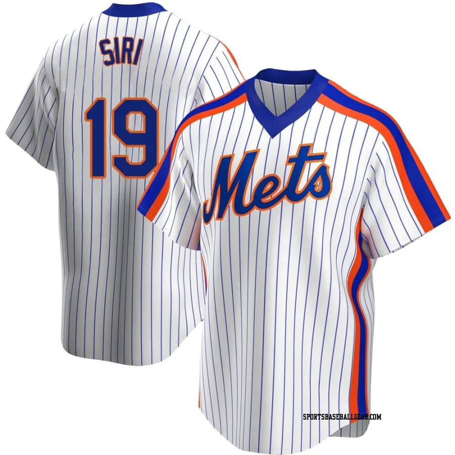 Jose Siri Youth New York Mets White Replica Home Cooperstown Collection Jersey