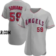 Jose Soriano Men's Los Angeles Angels Gray Authentic Road Jersey