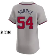 Jose Suarez Men's Atlanta Braves Gray Elite Road Jersey