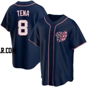 Jose Tena Men's Washington Nationals Navy Replica Alternate Team Jersey