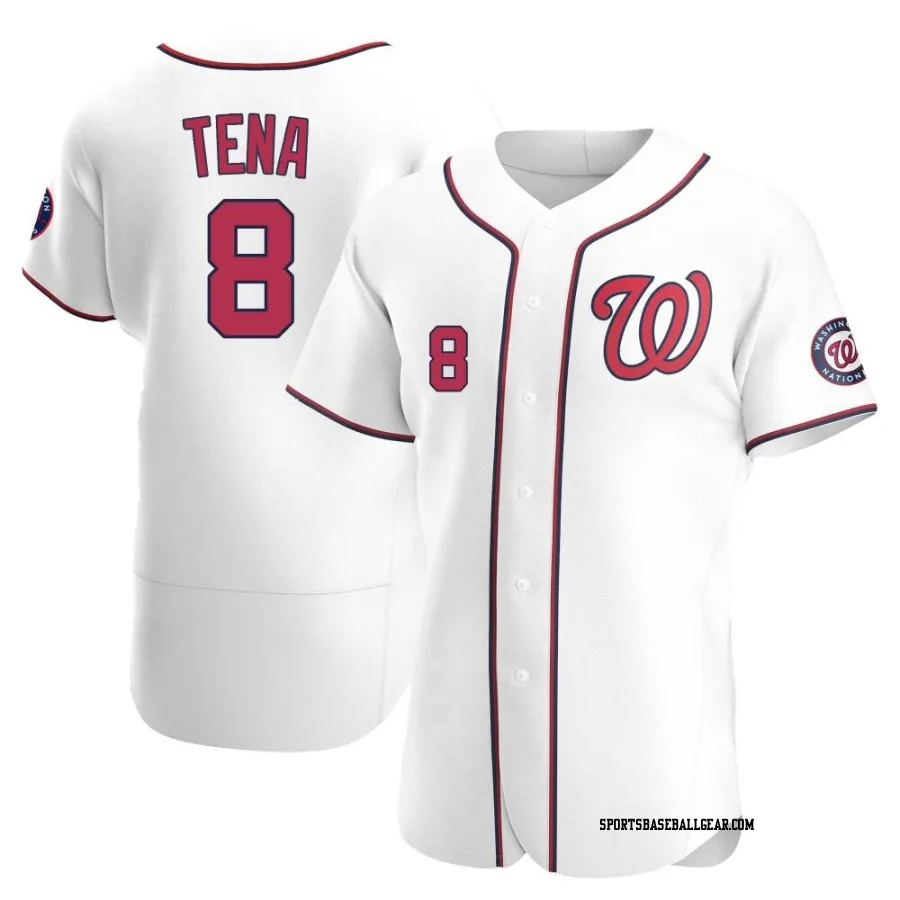 Jose Tena Men's Washington Nationals White Authentic Home Jersey