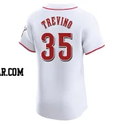 Jose Trevino Men's Cincinnati Reds White Elite Home Jersey