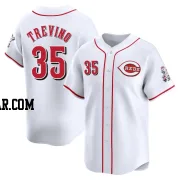 Jose Trevino Men's Cincinnati Reds White Limited Home Jersey