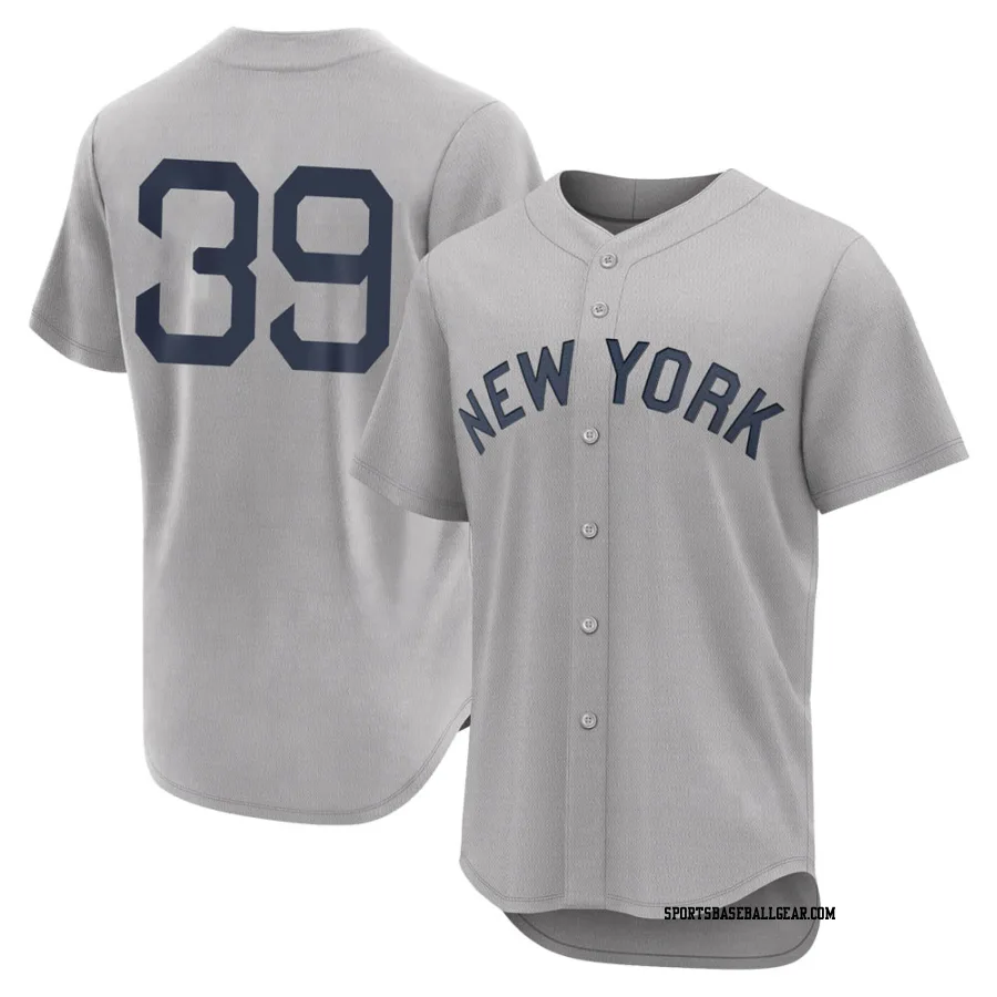 Jose Trevino Men's New York Yankees Gray Authentic 2021 Field of Dreams Jersey