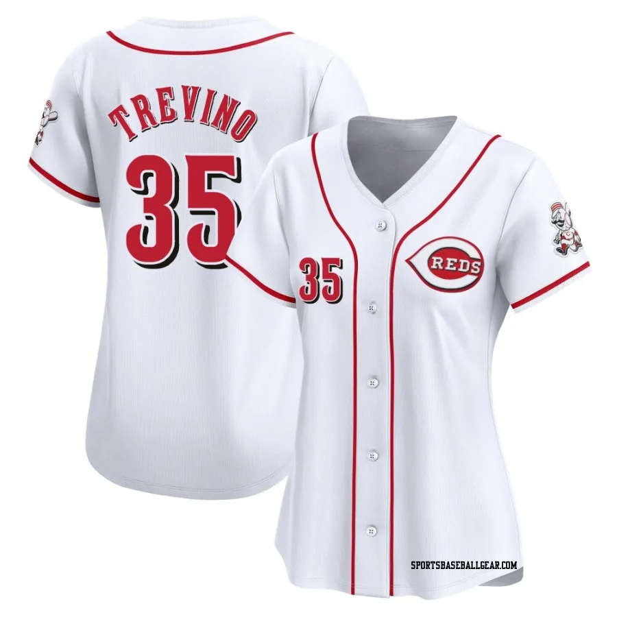 Jose Trevino Women's Cincinnati Reds White Limited Home Jersey