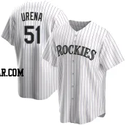 Jose Urena Men's Colorado Rockies White Replica Home Jersey