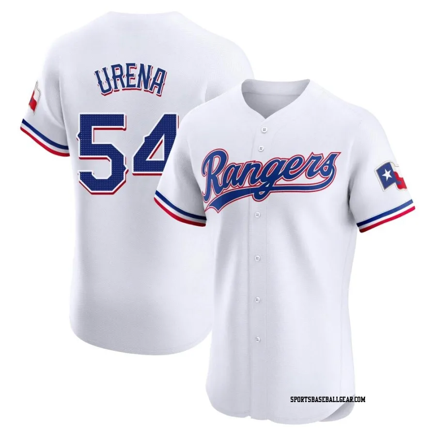 Jose Urena Men's Texas Rangers White Elite Home Jersey