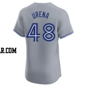 Jose Urena Men's Toronto Blue Jays Gray Elite Road Jersey
