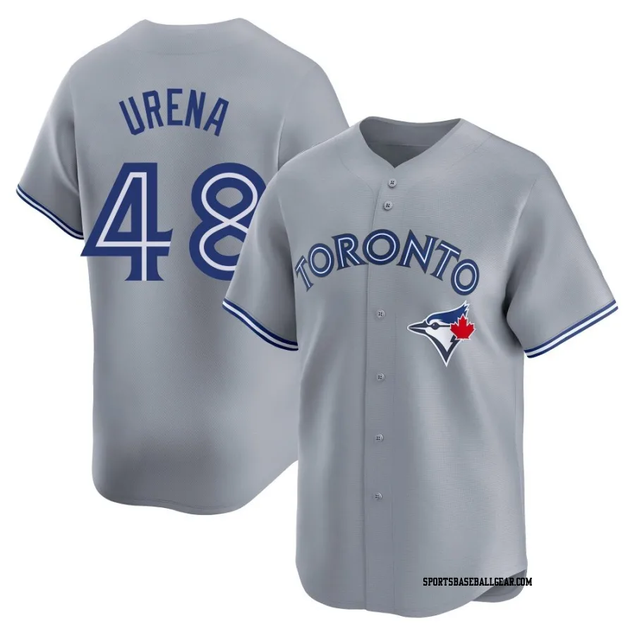 Jose Urena Men's Toronto Blue Jays Gray Limited Away Jersey