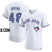 Jose Urena Men's Toronto Blue Jays White Elite Home Jersey