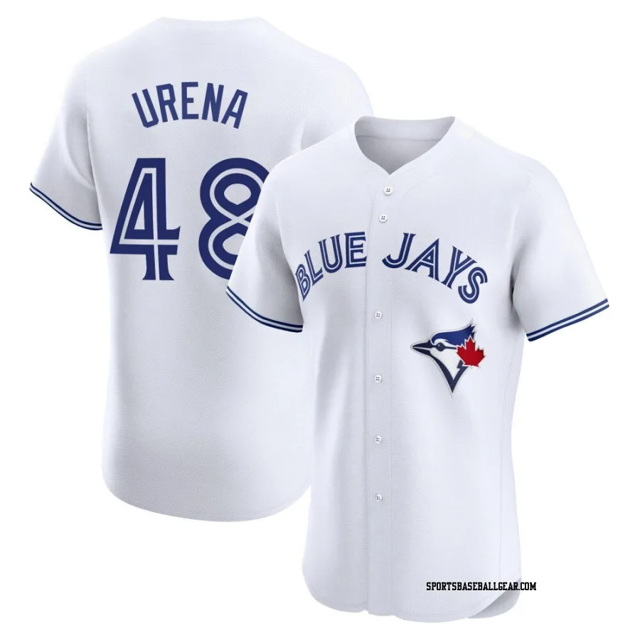 Jose Urena Men's Toronto Blue Jays White Elite Home Jersey