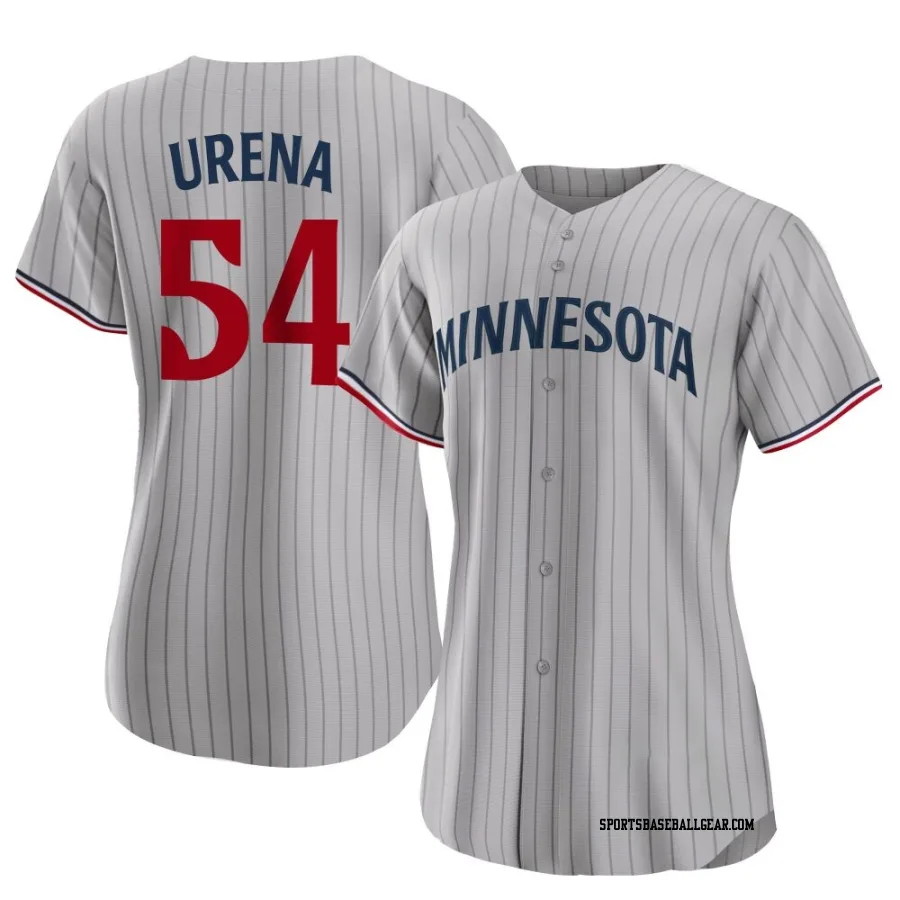 Jose Urena Women's Minnesota Twins Gray Replica Road Jersey