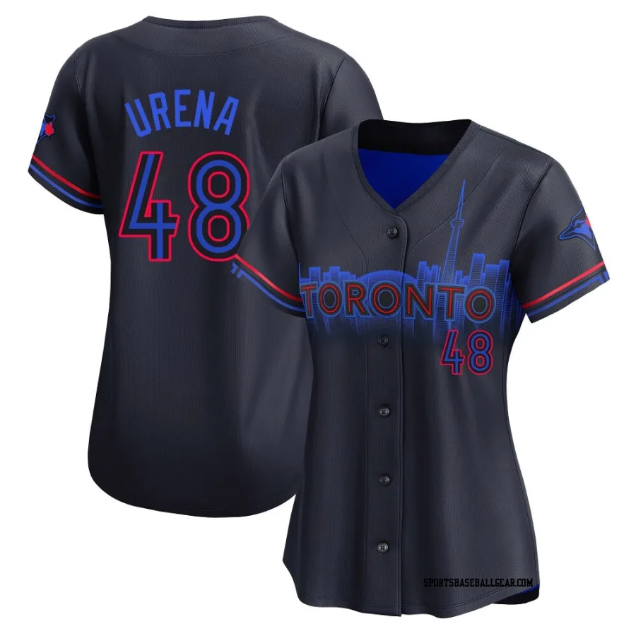 Jose Urena Women's Toronto Blue Jays Black Limited 2024 City Connect Jersey
