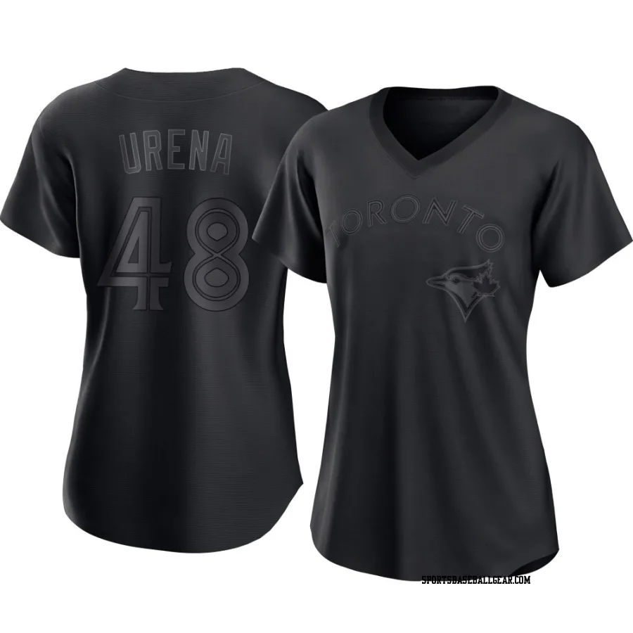 Jose Urena Women's Toronto Blue Jays Black Replica Pitch Fashion Jersey