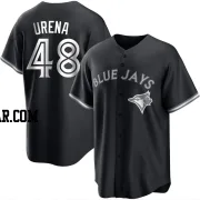 Jose Urena Youth Toronto Blue Jays Black/White Replica Jersey
