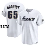 Jose Urquidy Men's Houston Astros White Limited Throwback Cooperstown Collection Jersey