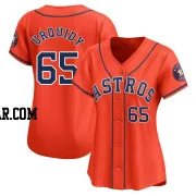 Jose Urquidy Women's Houston Astros Orange Limited Alternate Jersey