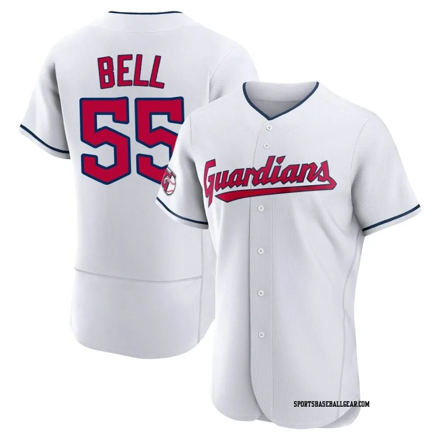 Josh Bell Men's Cleveland Guardians White Authentic Home Jersey