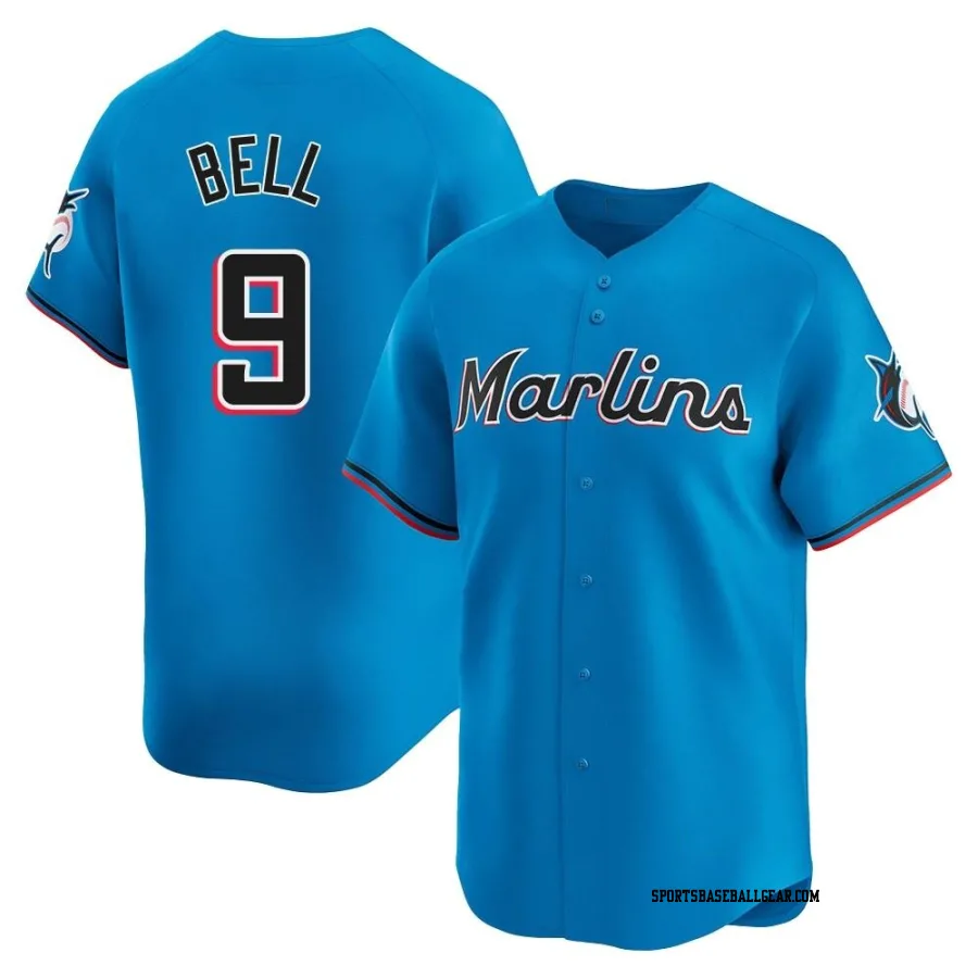 Josh Bell Men's Miami Marlins Blue Limited Alternate Jersey